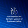 Non compete and Non Solicitation Agreement for Employment-Employer