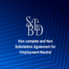 Non compete and Non Solicitation Agreement for Employment-Neutral