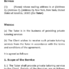 Private Tutor Agreement-Face to Face classes - Image 2