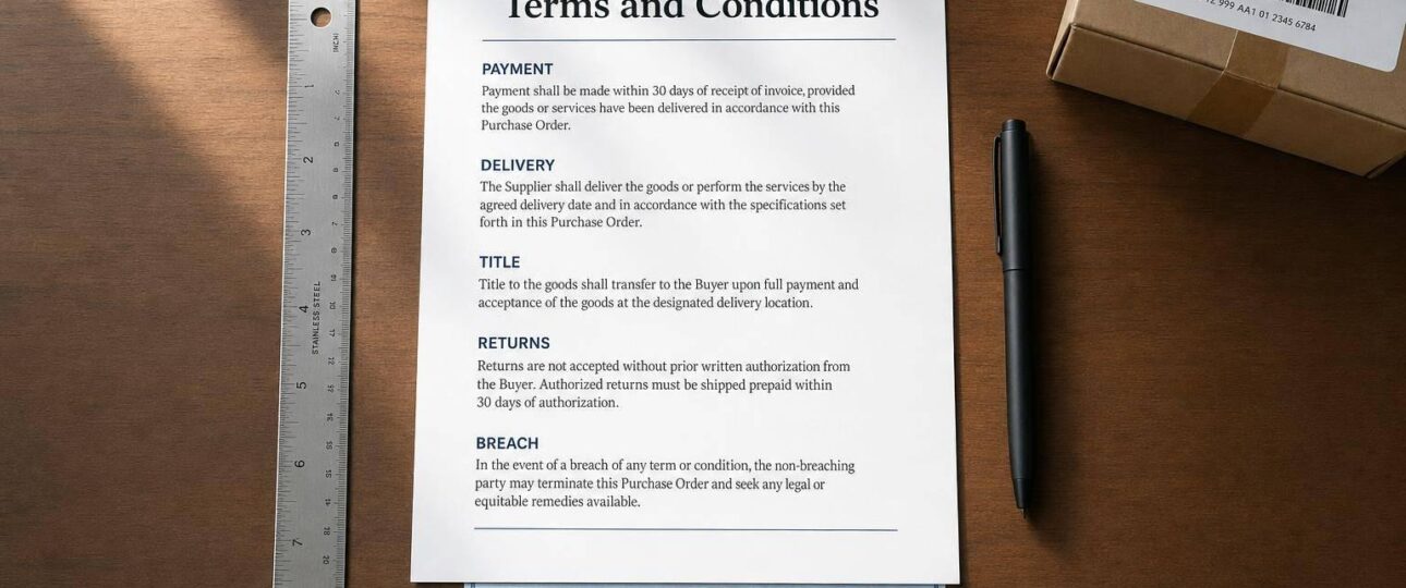 Purchase Order Terms and Conditions: Examples