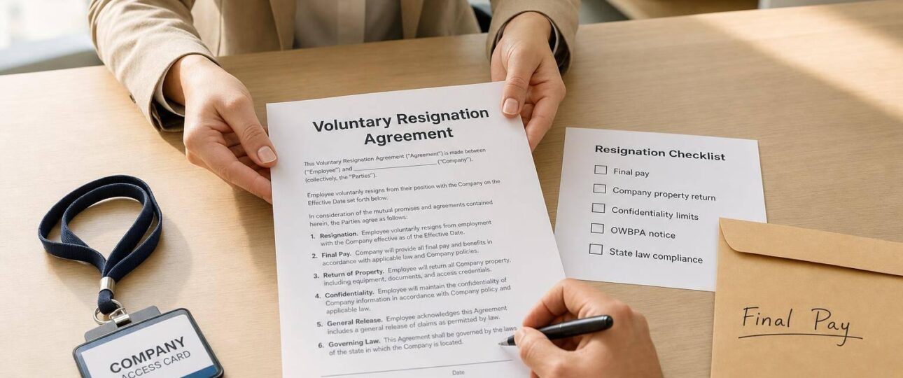 Free Voluntary Resignation Agreement Template: Guide